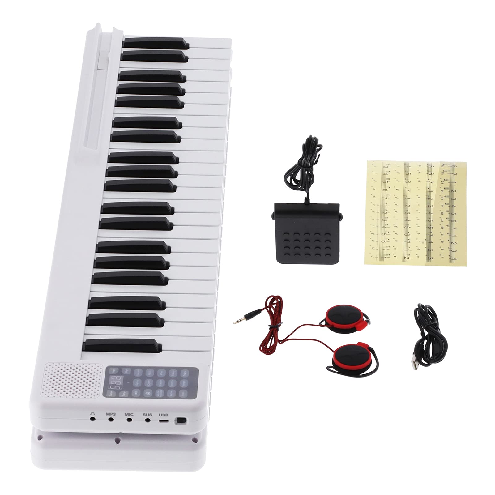 Amazon | ピアノキーボード、88鍵折りたたみ電子ピアノ折りたたみ可能